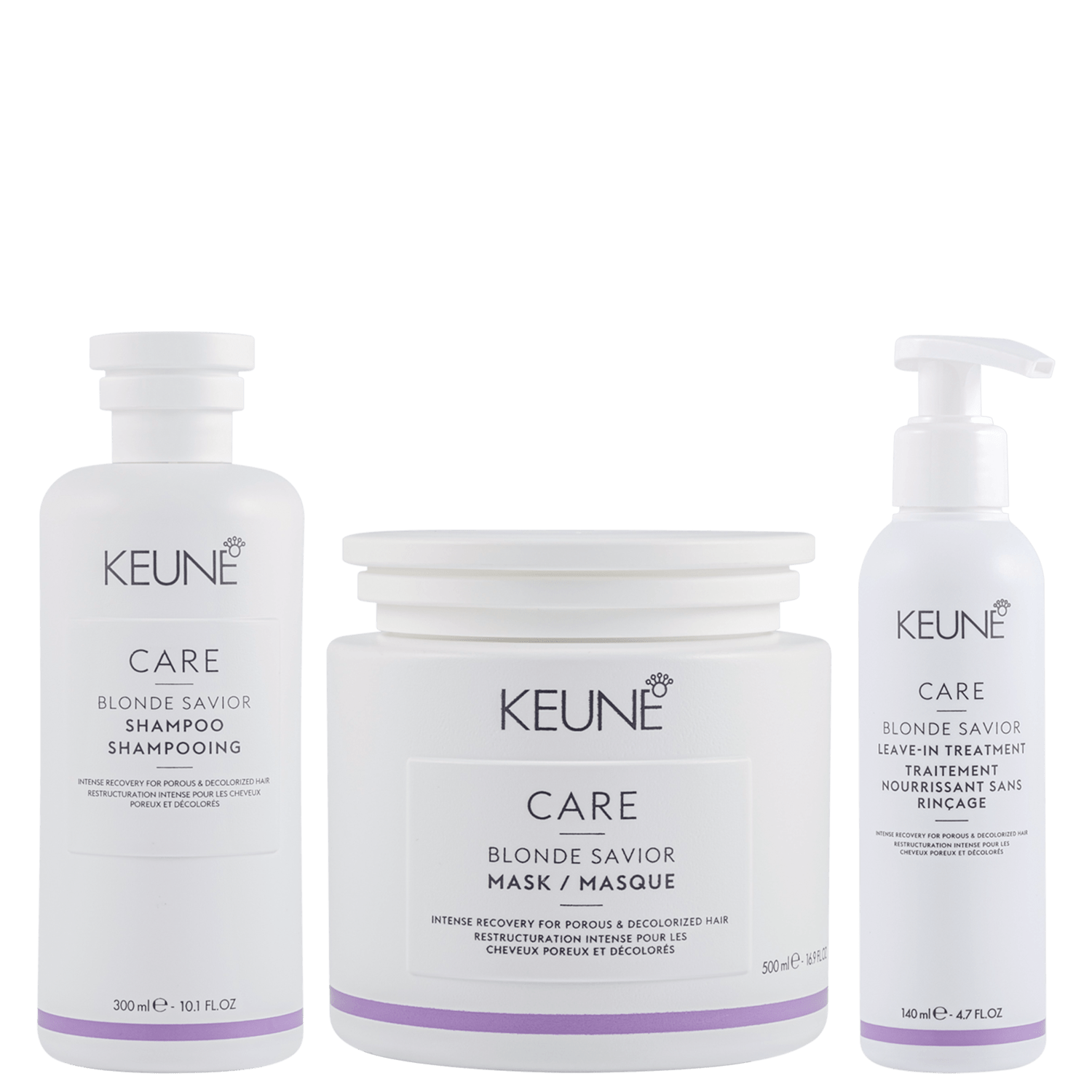 Kit Keune Care Blonde Savior Mask Super Trio (3 Produtos)