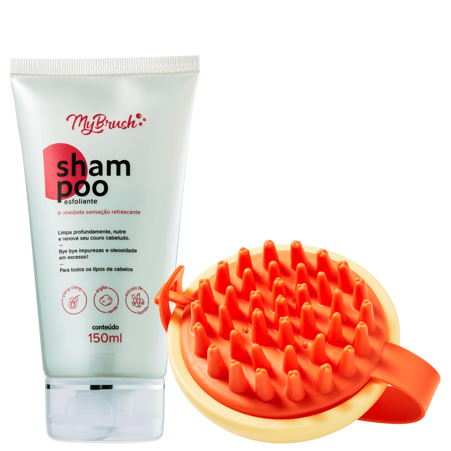 Kit My Brush Esfoliante Amarela (2 Produtos)