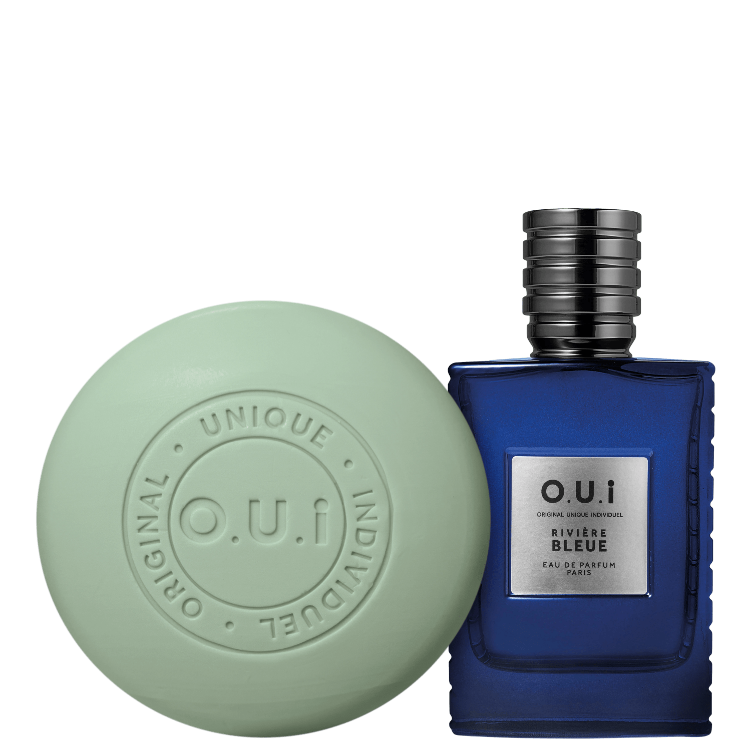 Conjunto Rivière Bleue O.U.i Masculino - Eau de Parfum 30ml + Sabonete de Barbear 90g