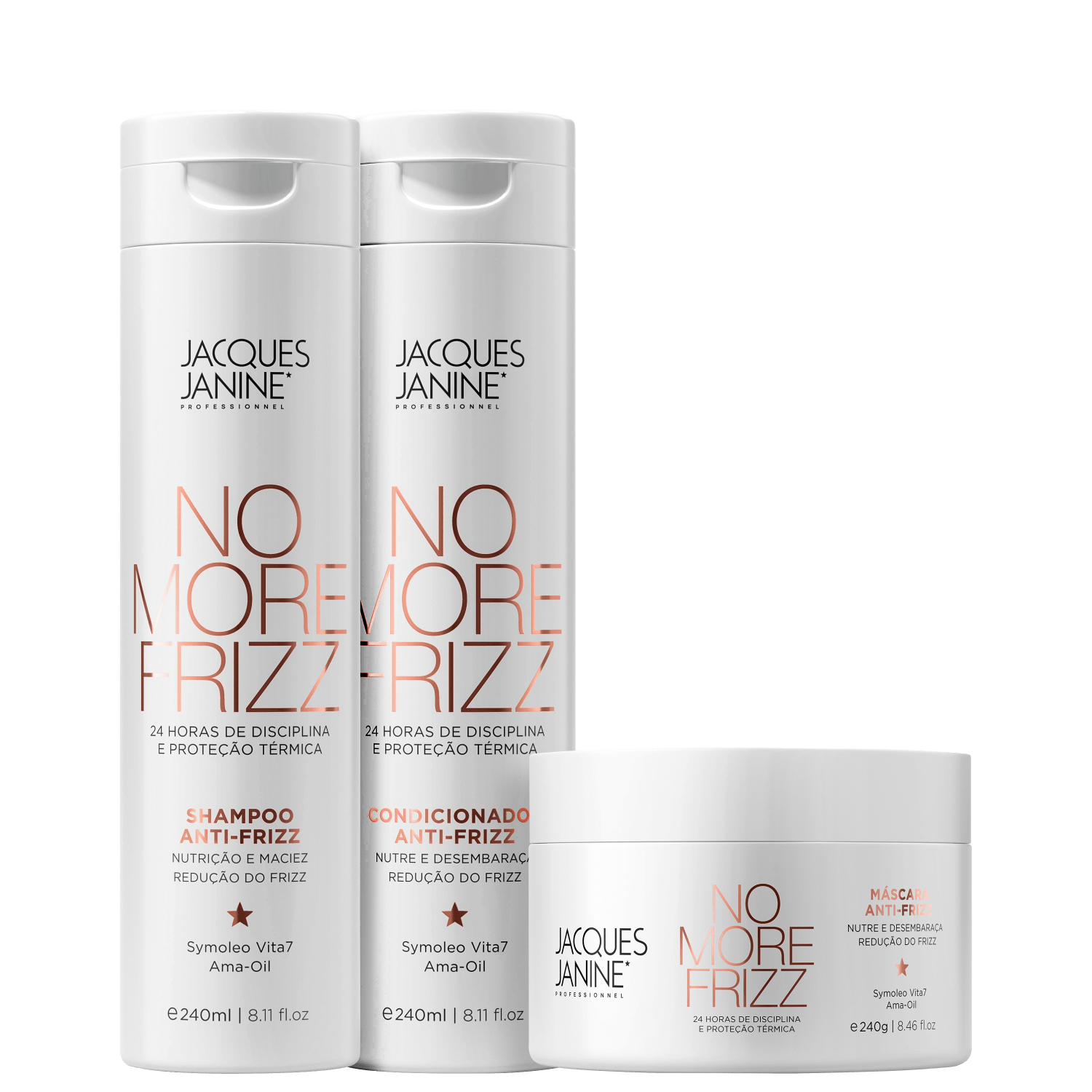 Kit Jacques Janine Professionnel No More Frizz Trio (3 Produtos)