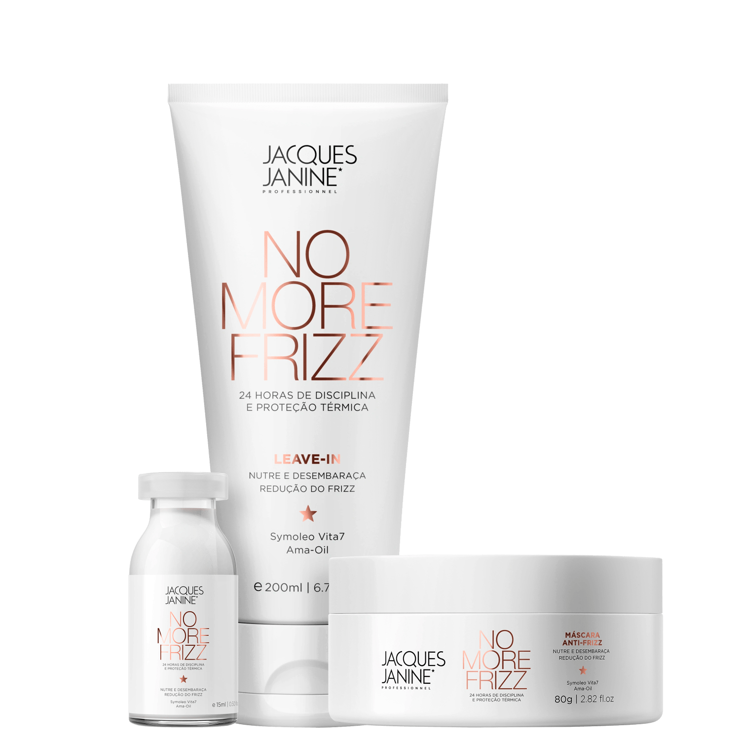 Kit Jacques Janine Professionnel No More Frizz Ultra Care (3 Produtos)