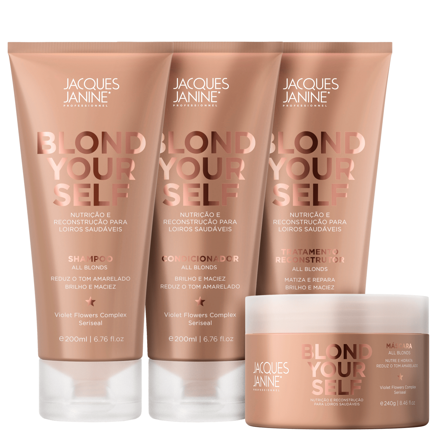 Kit Jacques Janine Professionnel Blond Yourself Completo (4 Produtos)