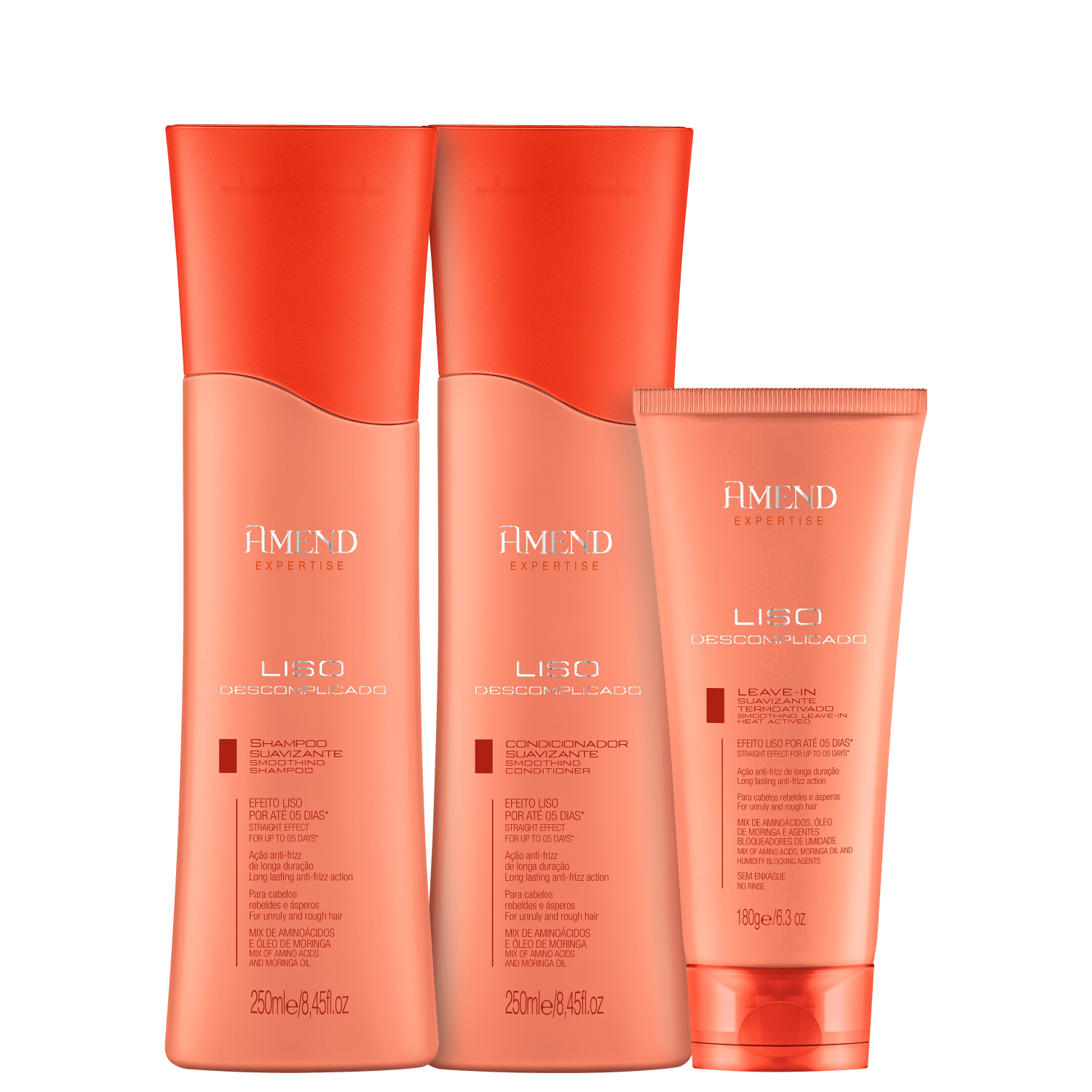 Kit Amend Expertise Liso Descomplicado Trio (3 Produtos)