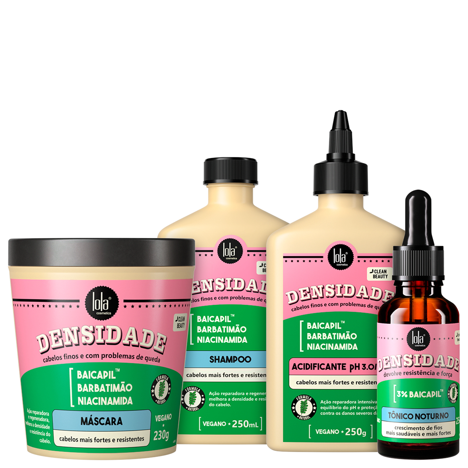 Kit Lola Cosmetics Densidade Squad (4 Produtos)