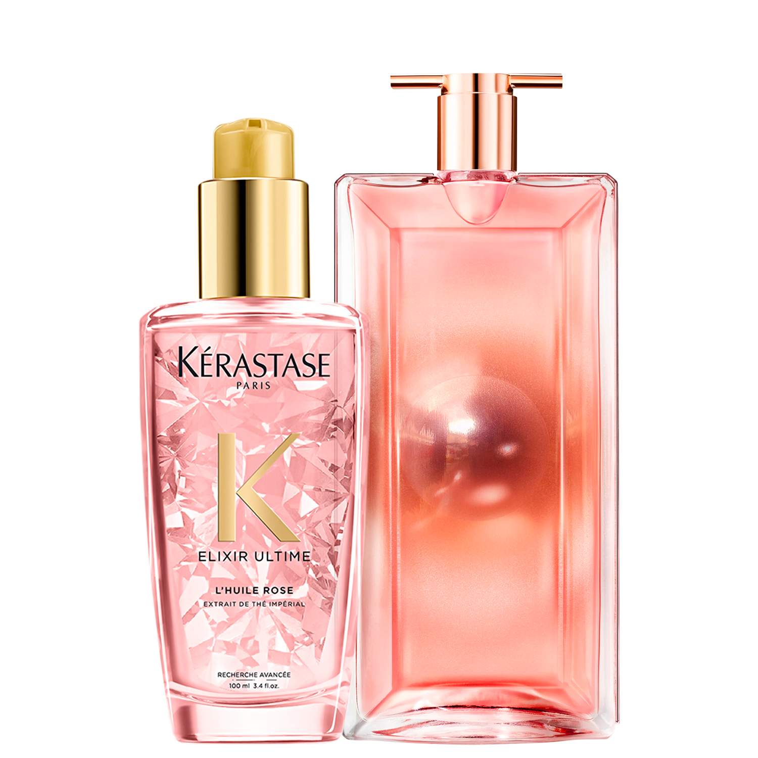Kit Beleza na Web Kérastase Elixir Ultime Rose & Idôle Aura Lancôme (2 Produtos)