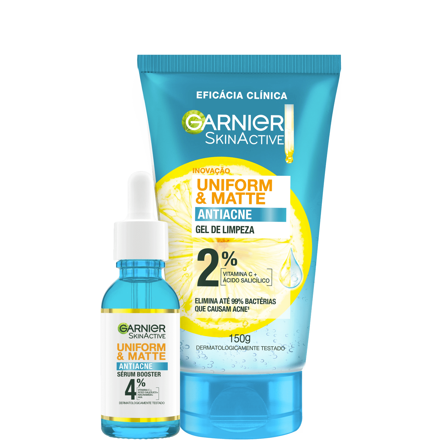 Kit Garnier SkinActive Uniform & Matte Antiacne Duo (2 Produtos)