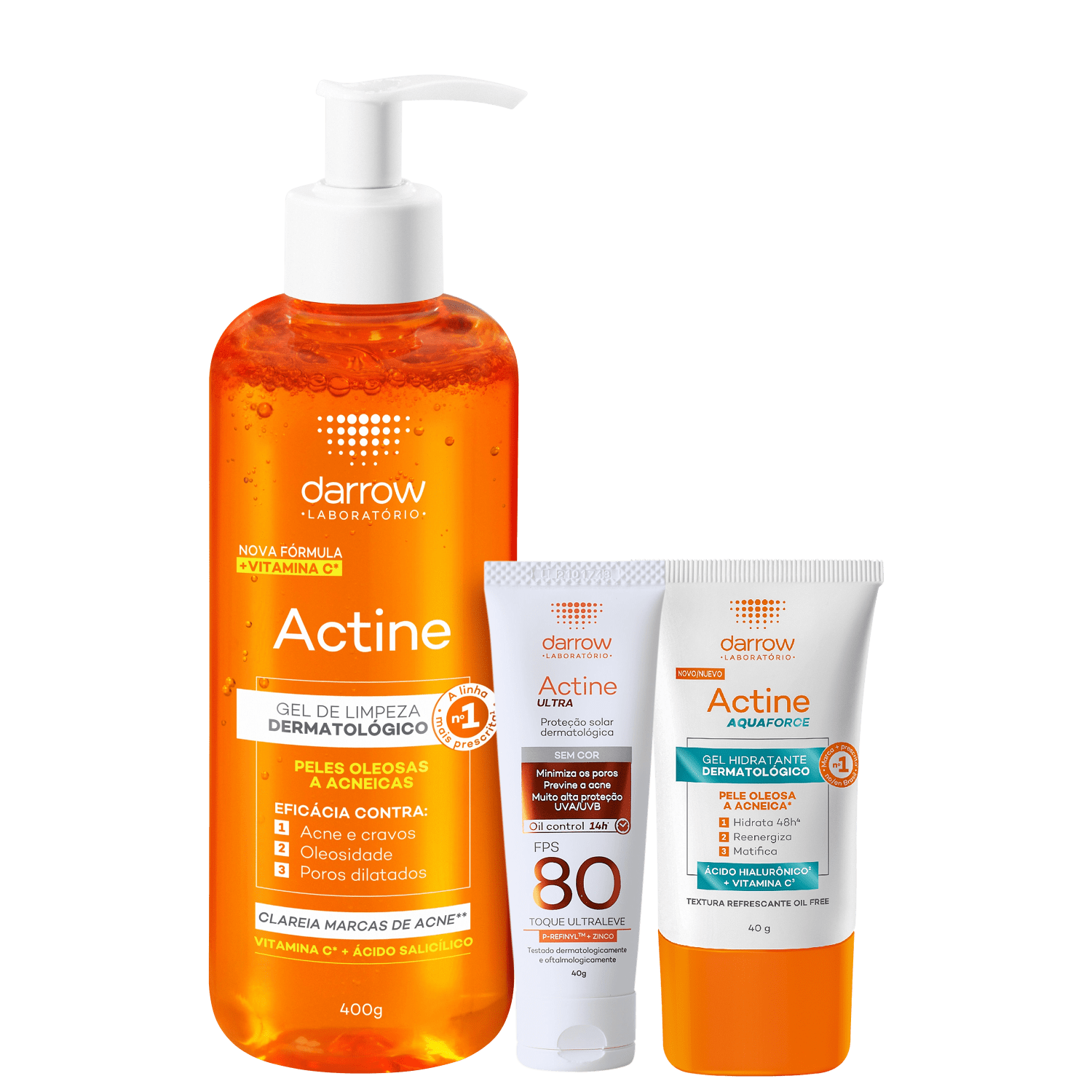 Kit Darrow Actine Triple Care (3 Produtos)