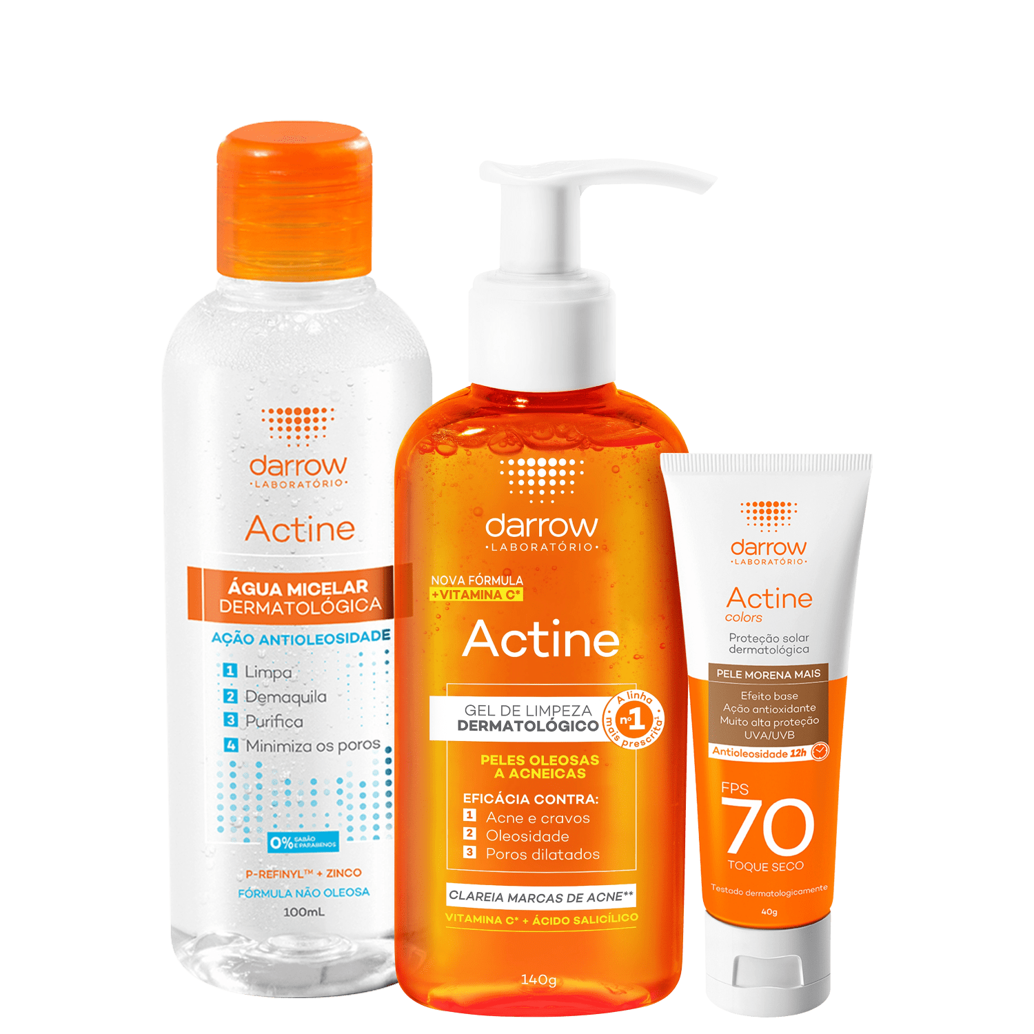 Kit Darrow Actine & Actine Colors Trio (3 Produtos)