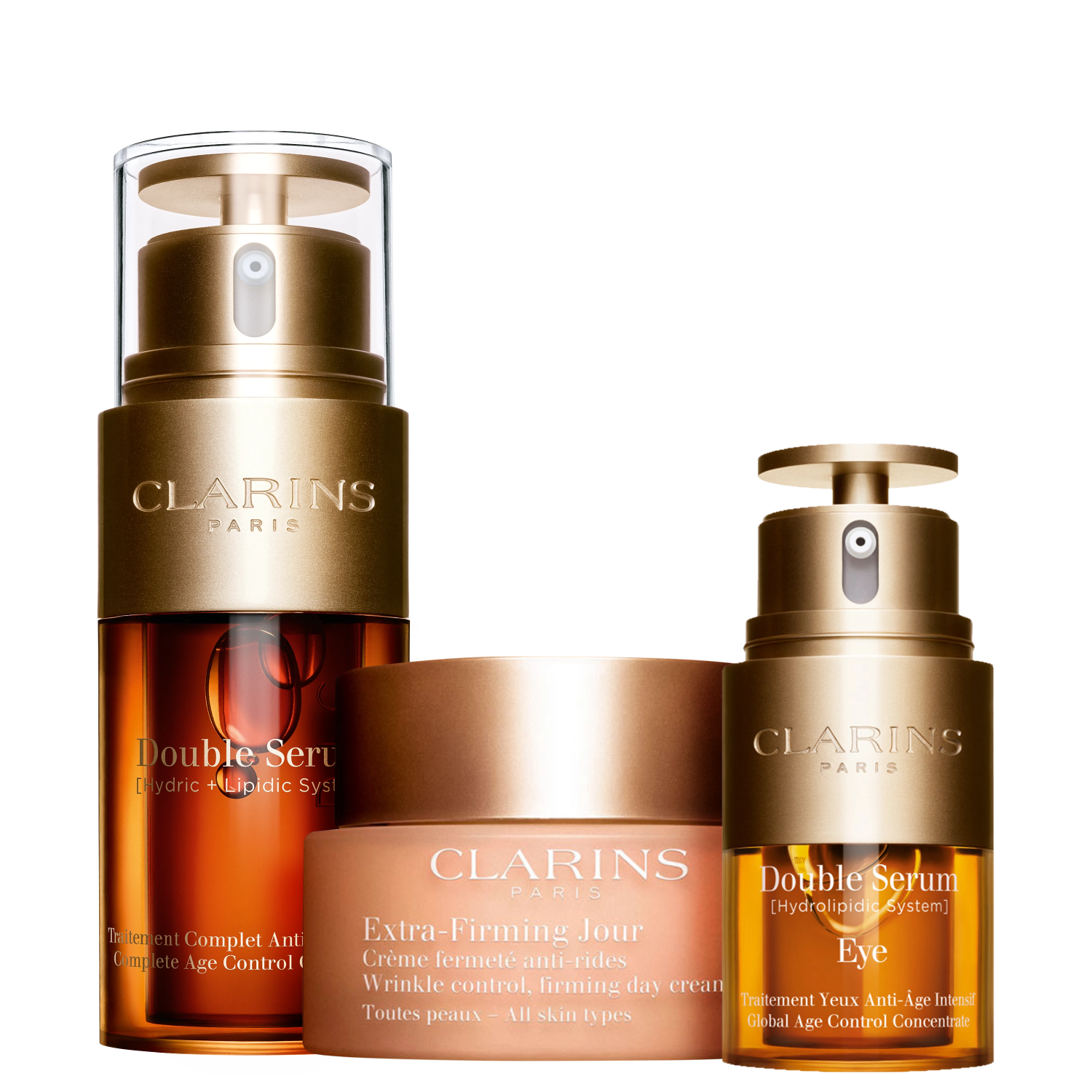 Kit Clarins Cuidados aos 40 anos Firmeza e Luminosidade (3 Produtos)