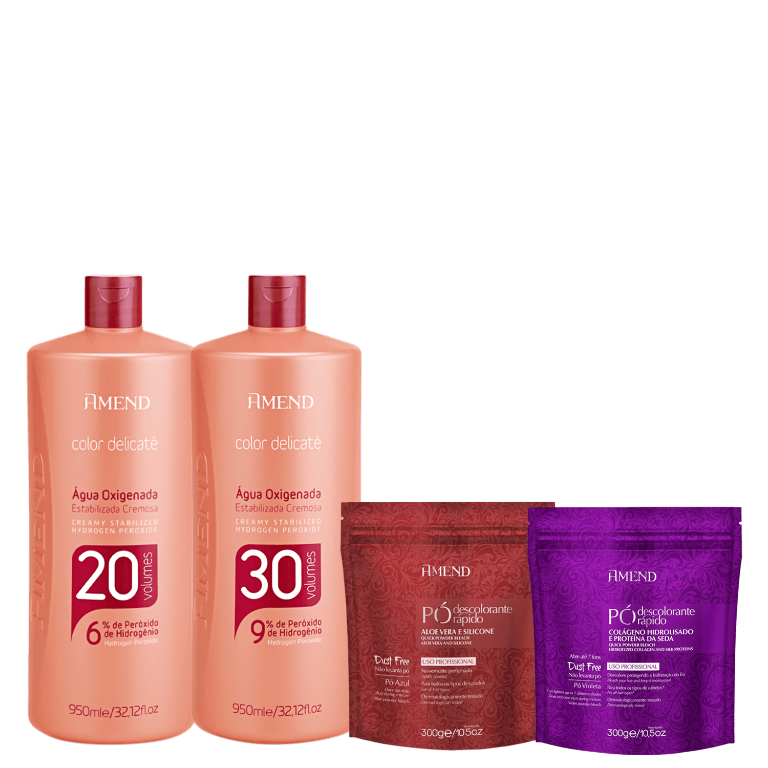 Kit Amend Cosméticos Color Delicaté Aloe Vera & Colágeno (4 Produtos)