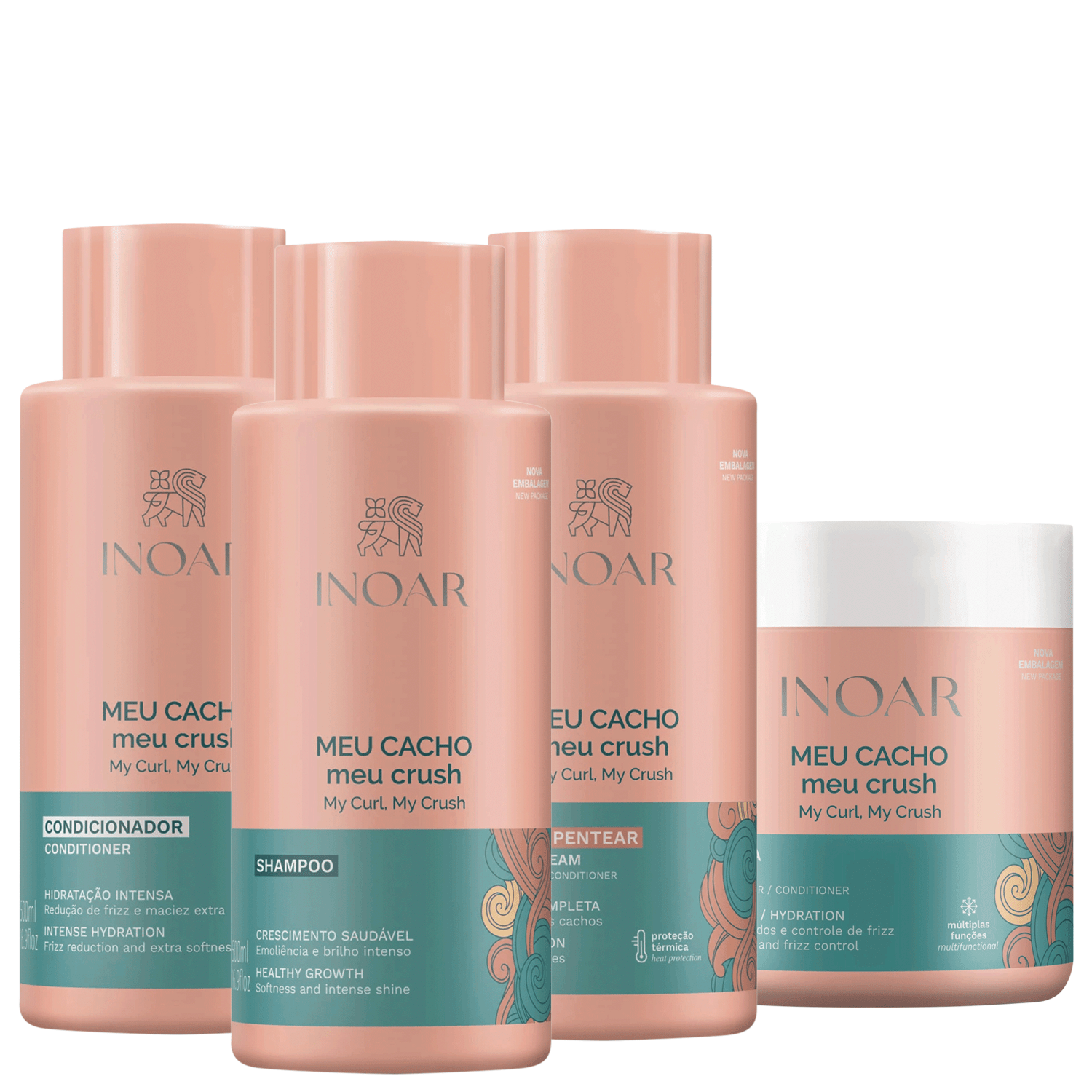 Kit Inoar Meu Cacho, Meu Crush (4 Produtos)