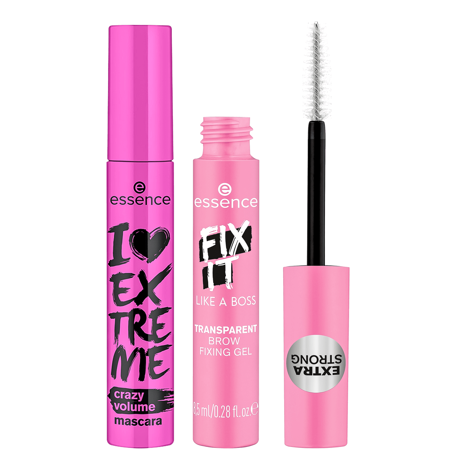 Kit Essence I Love Extreme Crazy Volume + Fix It Like a Boss (2 Produtos)