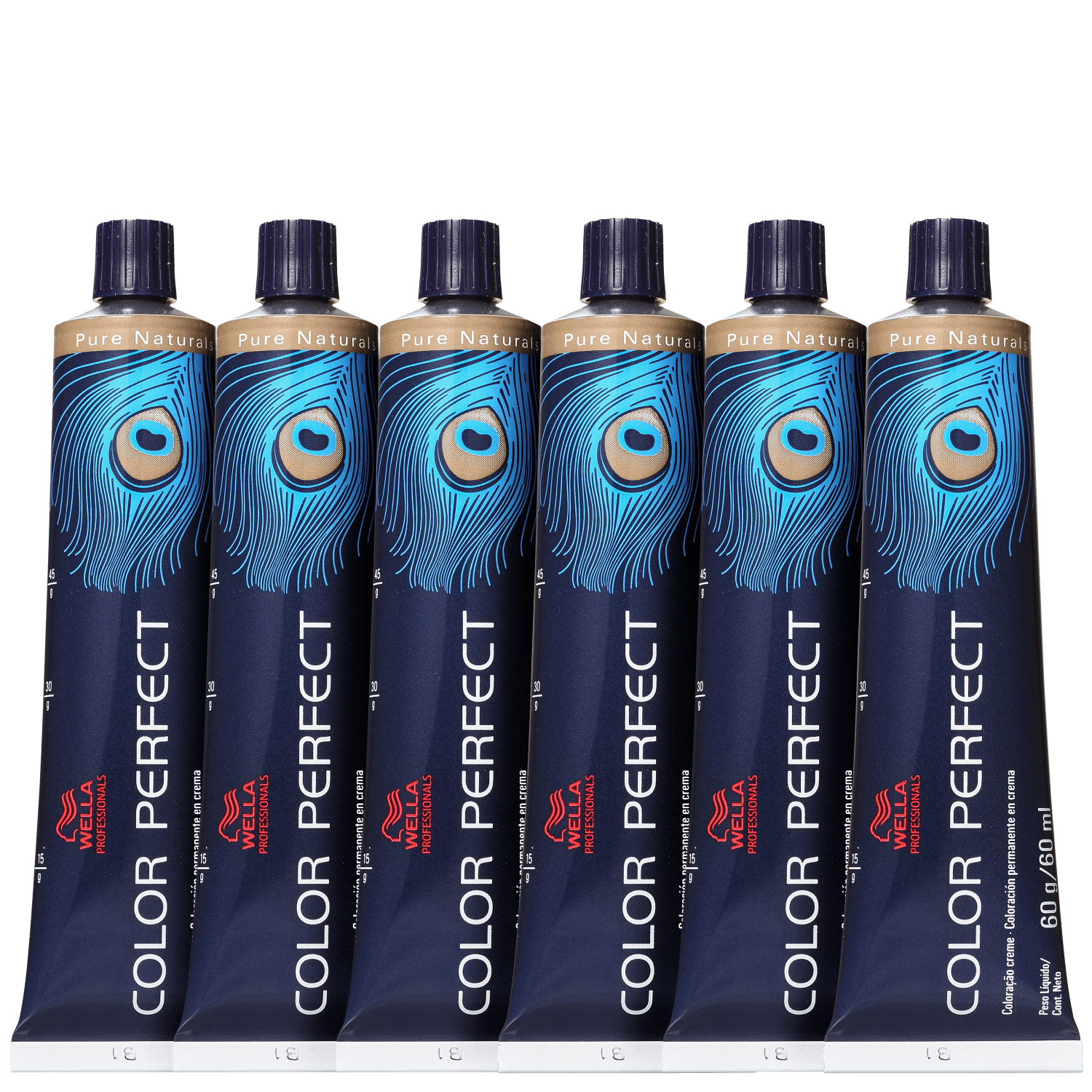 Kit Wella Professionals Color Perfect 6/0 Louro Escuro - Coloração Permanente 6x60g