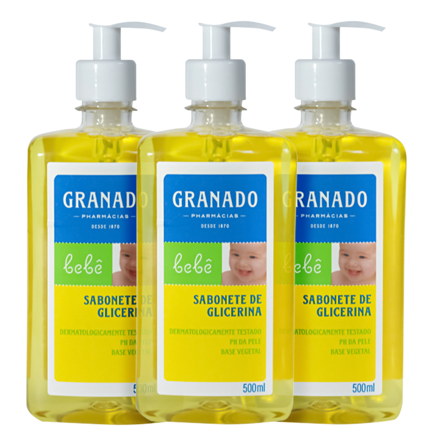 Kit Granado Bebê Glicerina Tradicional - Sabonete Líquido (3 Unidades)