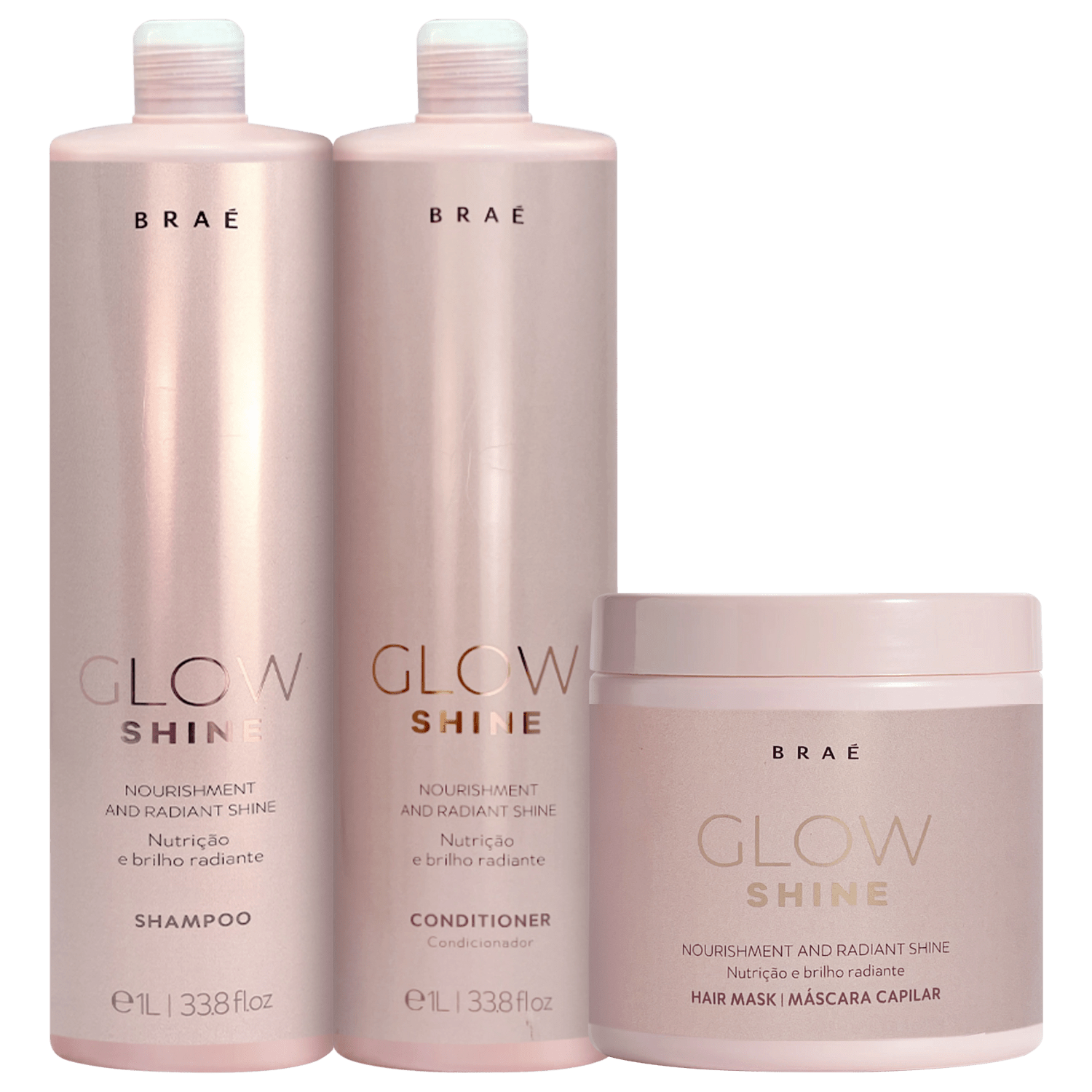 Kit Braé Glow Shine Salon Trio (3 Produtos)