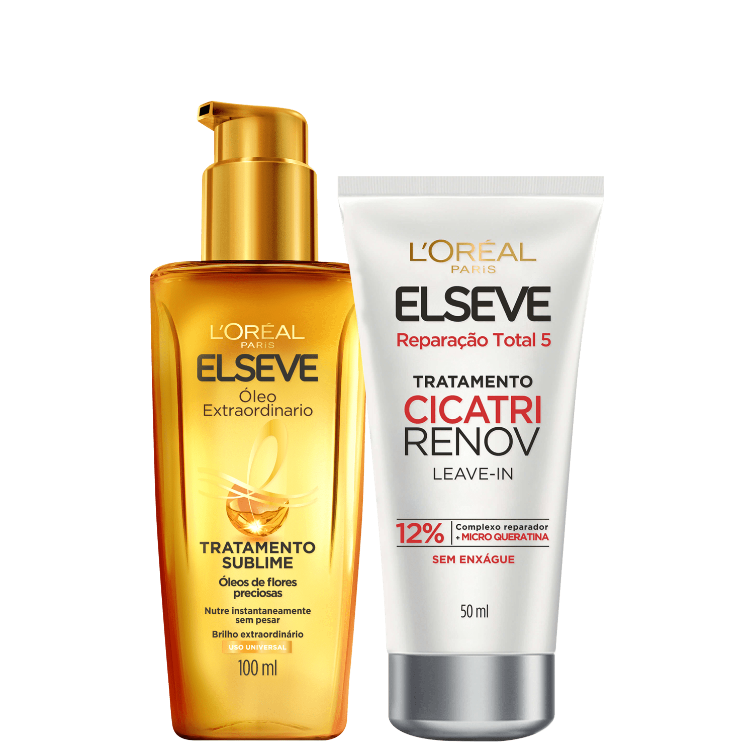 Kit Elseve L'Oréal Paris Reparação Total Óleo Extraordinário (2 Produtos)