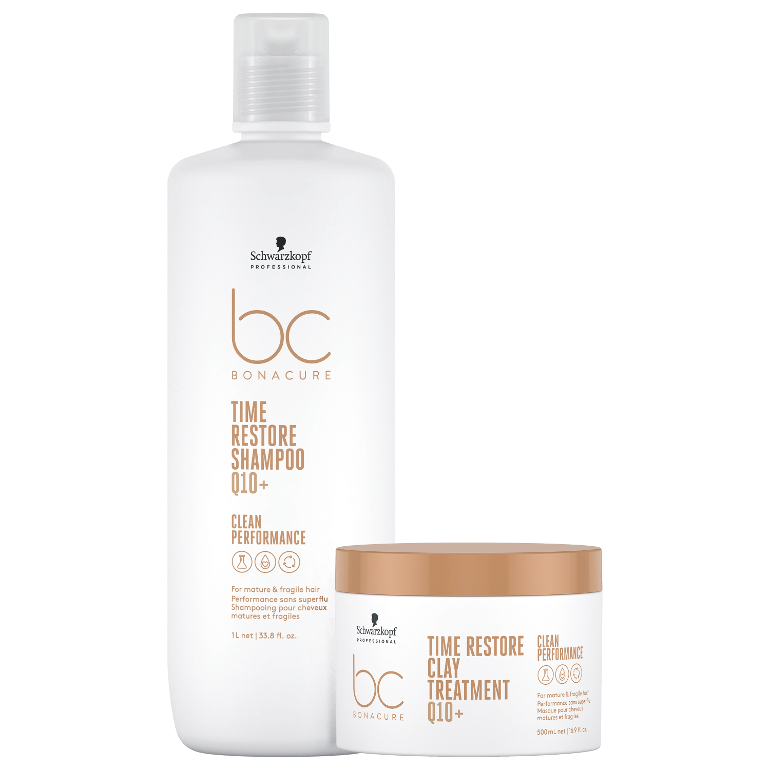 Kit Schwarzkopf Professional BC Bonacure Clean Performance Time Restore Duo Treatment Super (2 Produtos)