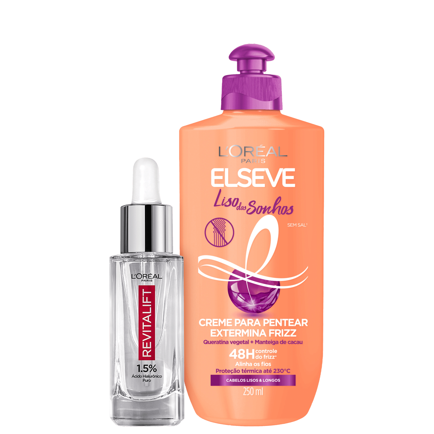 Kit Beleza na Web L'Oréal Paris Elseve Liso dos Sonhos Revitalift (2 Produtos)