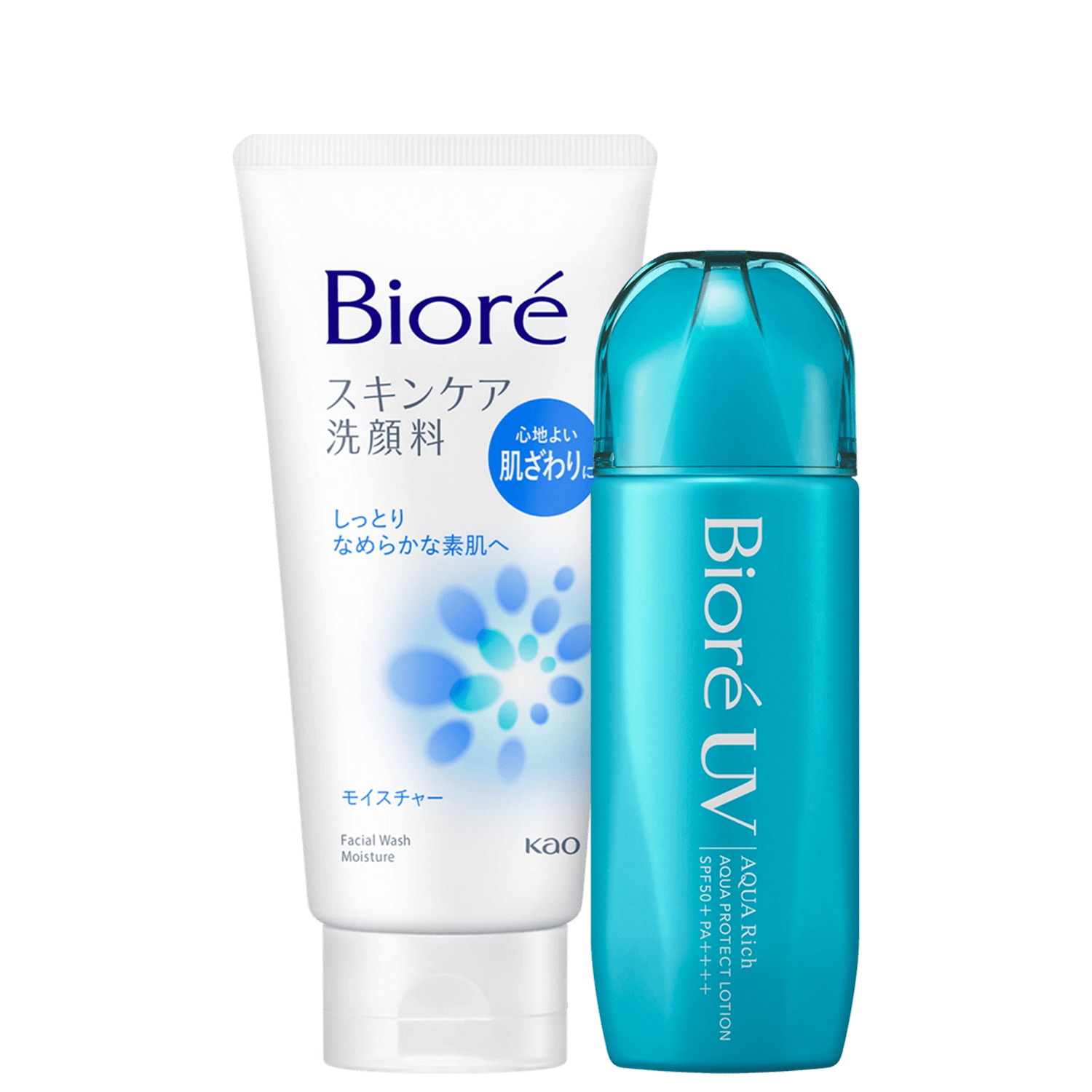 Kit Bioré Wash Moisture e UV Aqua Rich FPS50 (2 Produtos)