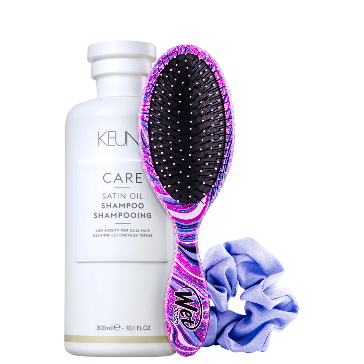 Kit Beleza na Web Keune Care Satin Oil e Wet Brush Swirt Style II (3 Produtos)