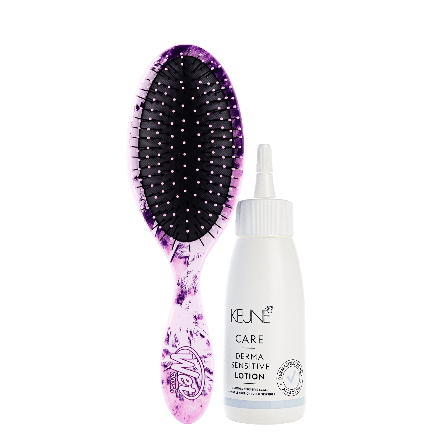 Kit Beleza na Web Keune Care Derma Sensitive Lotion e Wet Brush Original Detangler (2 Produtos)