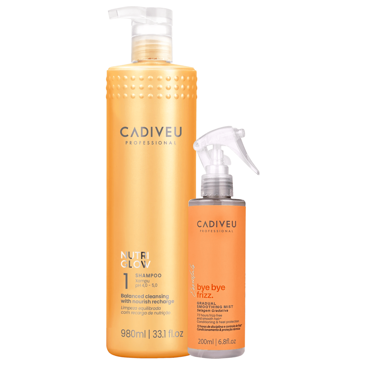 Kit Cadiveu Professional Nutri Glow Bye Bye Frizz Care Duo (2 Produtos)
