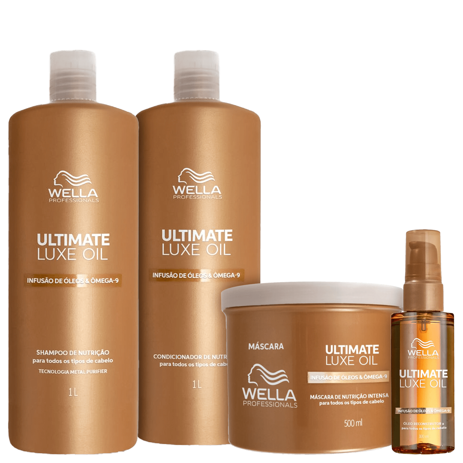 Kit Wella Professionals Ultimate Luxe Oil Salon (4 Produtos)