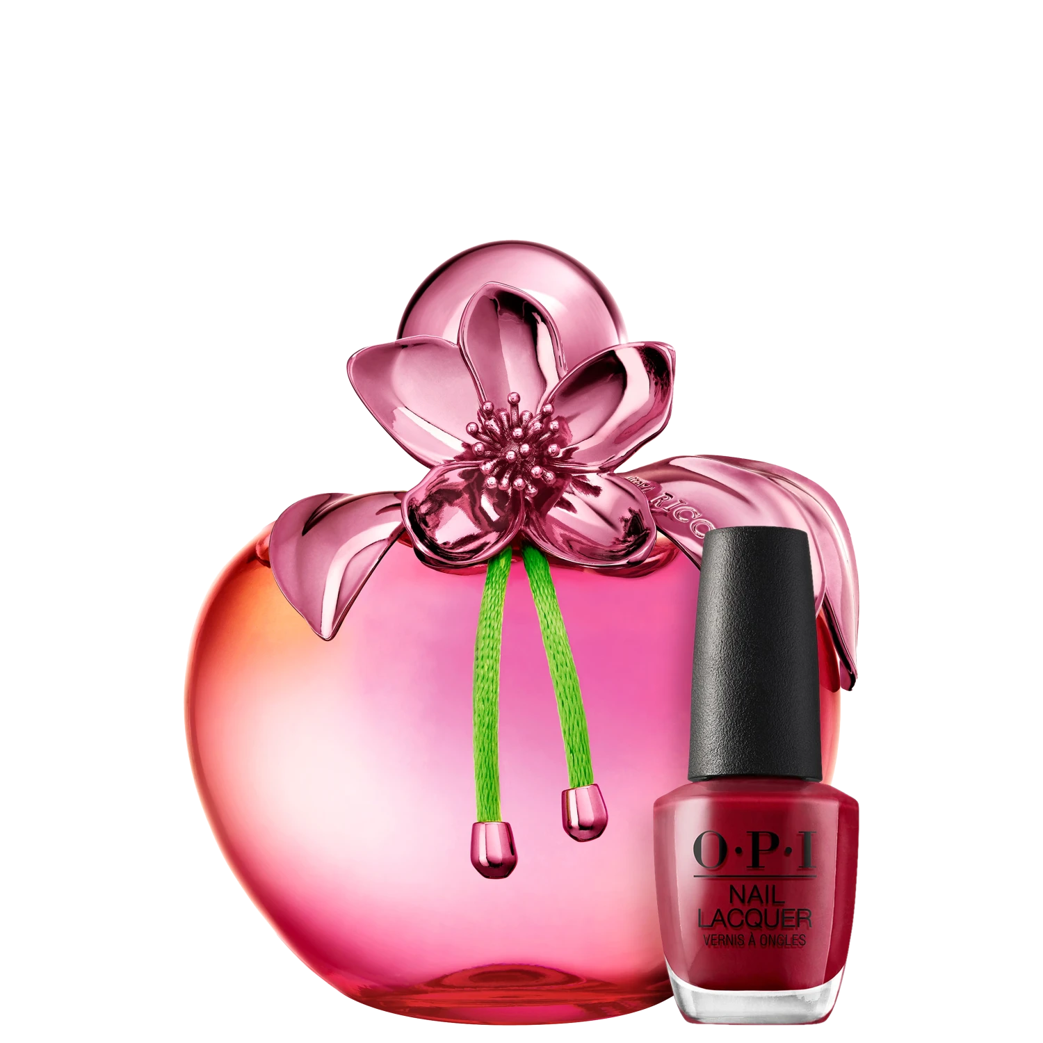 Conjunto Nina Illusion Nina Ricci Feminino - Perfume Eau de Parfum 80ml + Esmalte Cremoso OPI Chick Flick 15ml