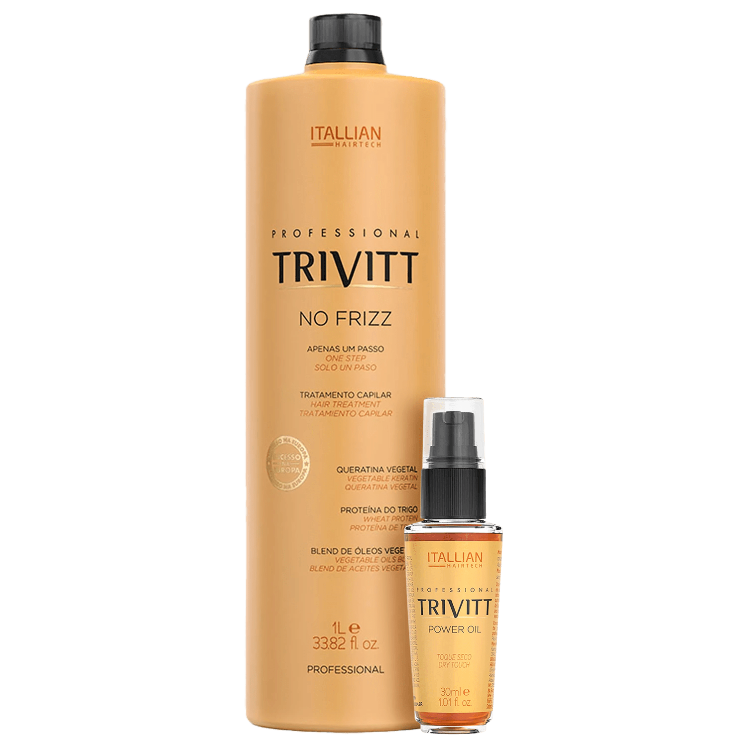 Kit Itallian Hairtech Professional Trivitt No Frizz (2 Produtos)
