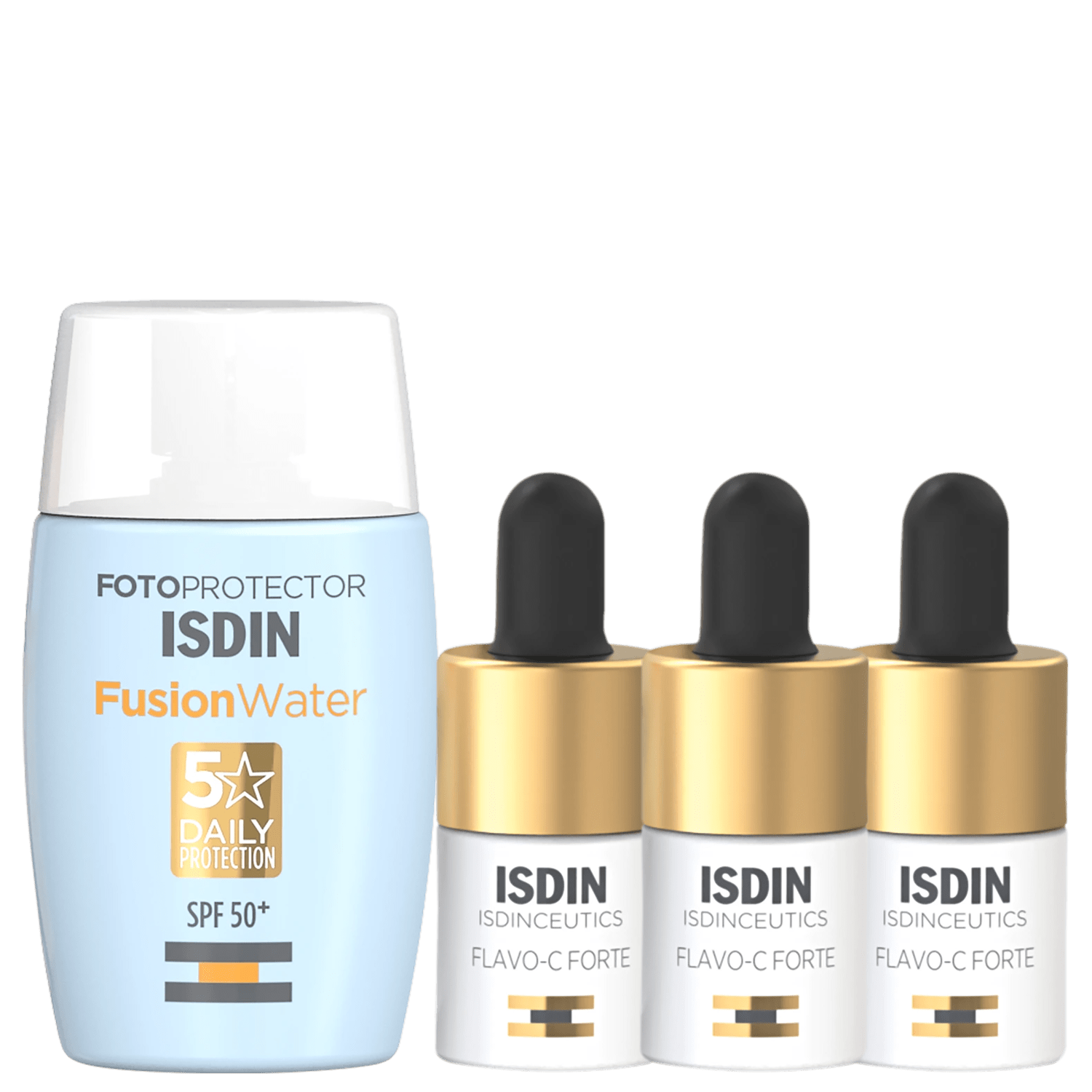 Kit ISDIN Flavo-C Forte Fusion Water (4 Produtos)