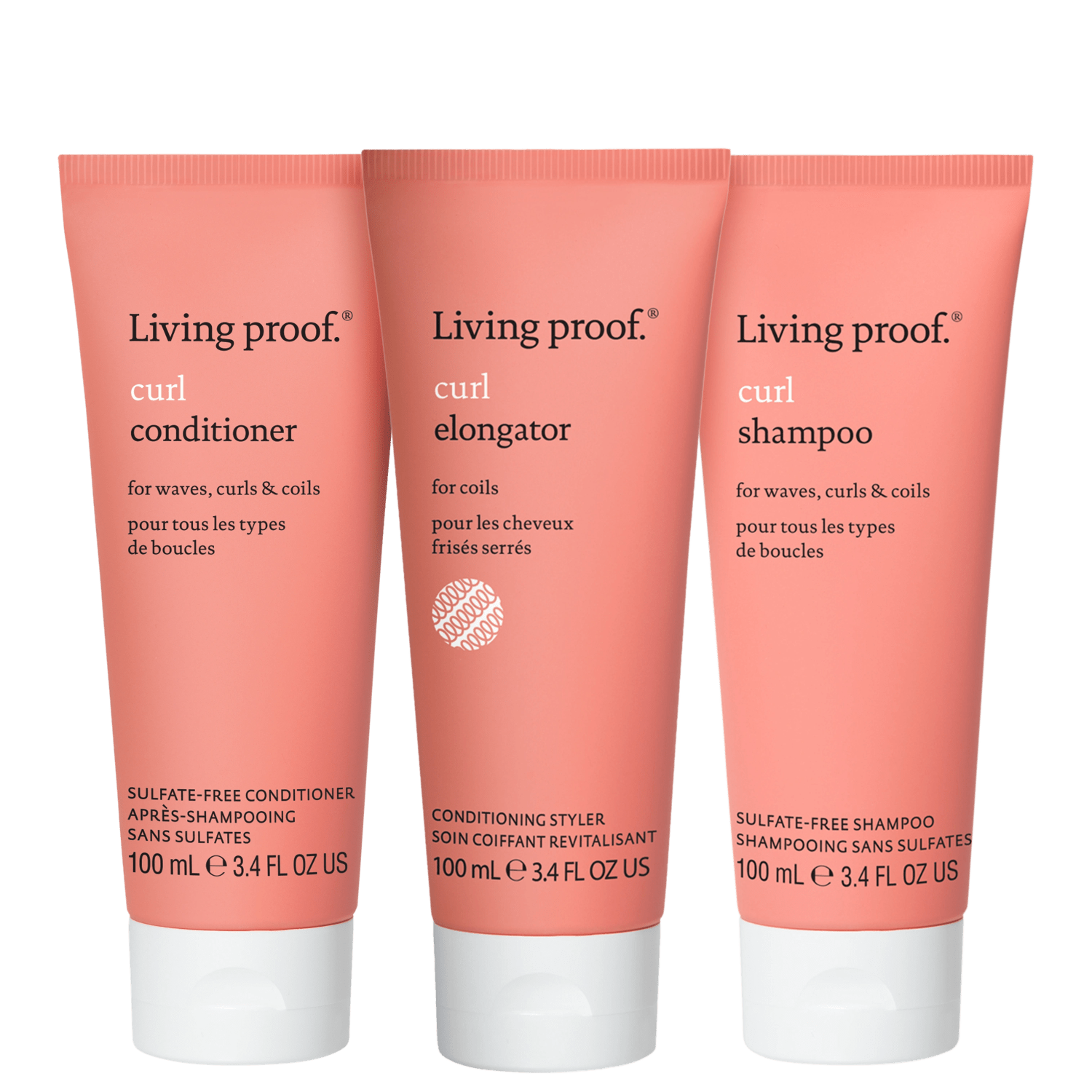Kit Living Proof Curl Elongator Crespos (3 Produtos)