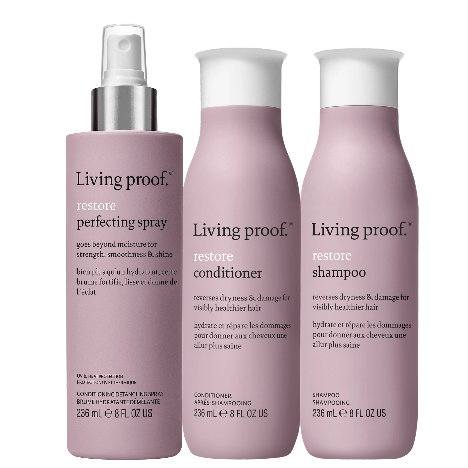 Kit Living Proof Restore Perfecting (3 Produtos)