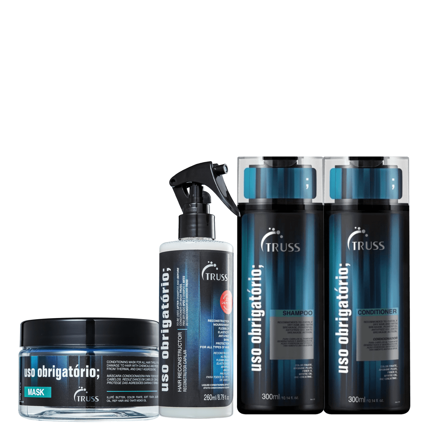 Kit TRUSS Uso Obrigatório Power Quarteto (4 Produtos)