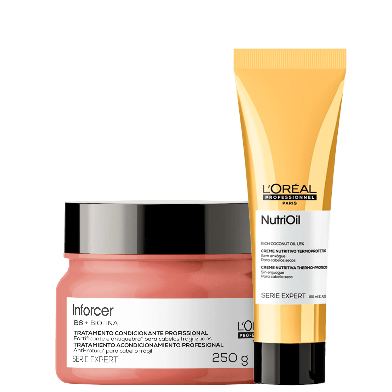 Kit L'Oréal Professionnel Serie Expert Inforcer NutriOil Duo Care (2 Produtos)