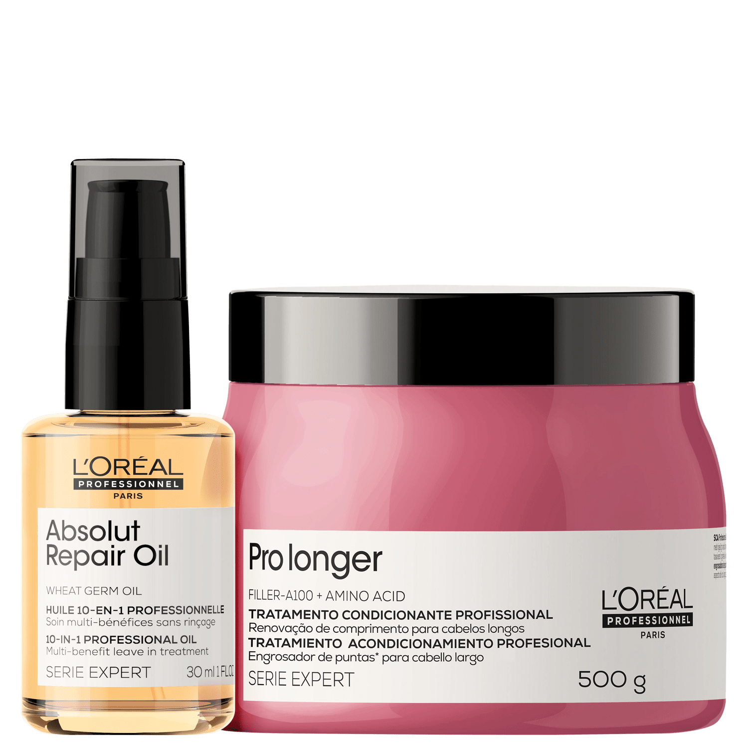 Kit L'Oréal Professionnel Serie Expert Absolut Repair Oil Pro Longer Duplo Cuidado (2 Produtos)