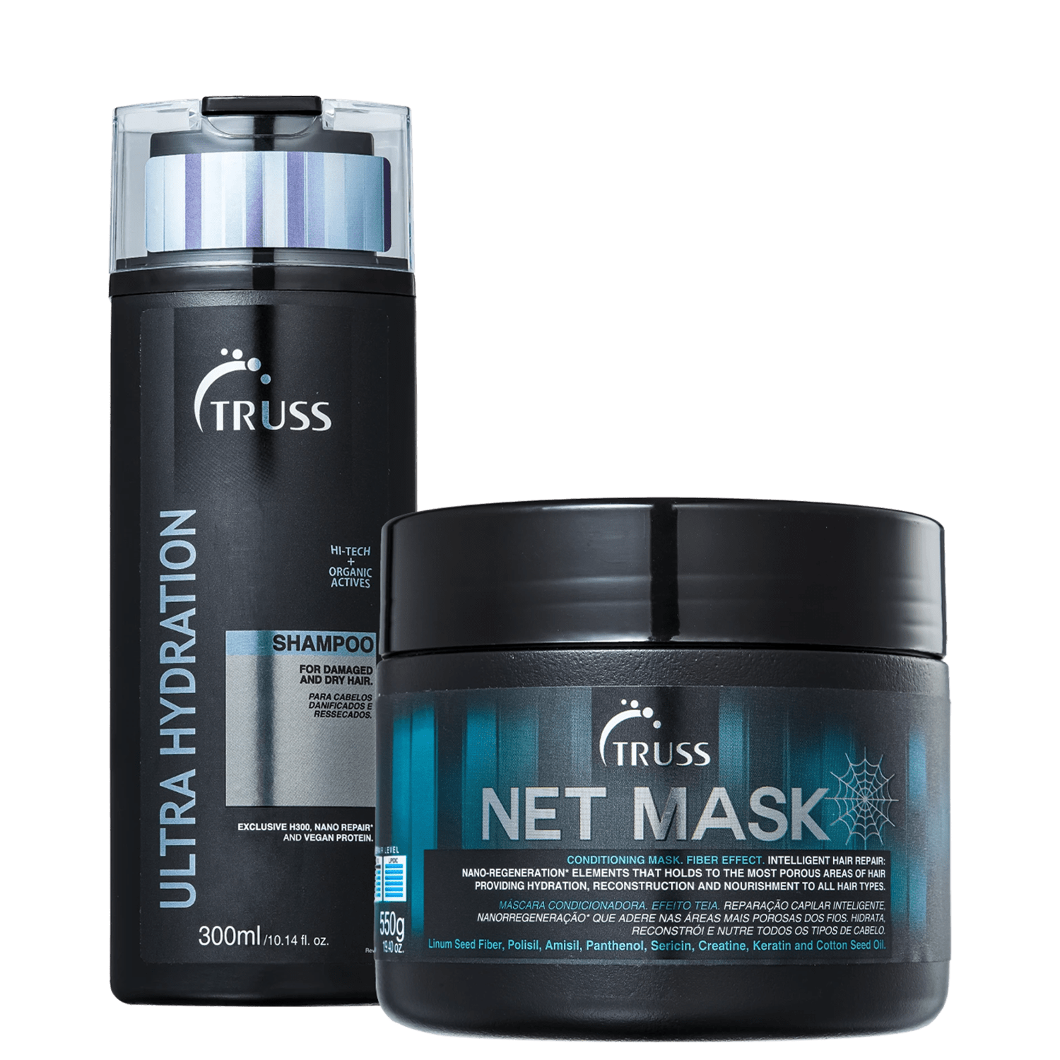 Kit TRUSS Ultra Hydration Net Mask Dupla (2 Produtos)