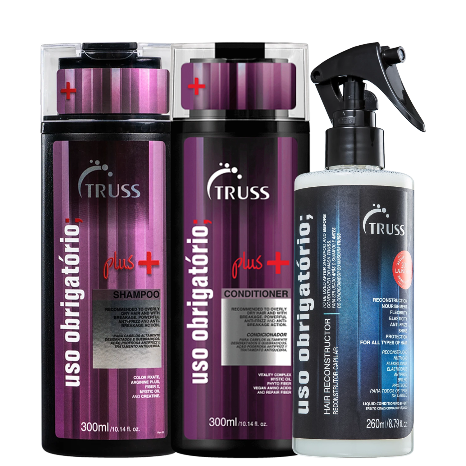 Kit TRUSS Uso Obrigatório Plus+ Power Care (3 Produtos)