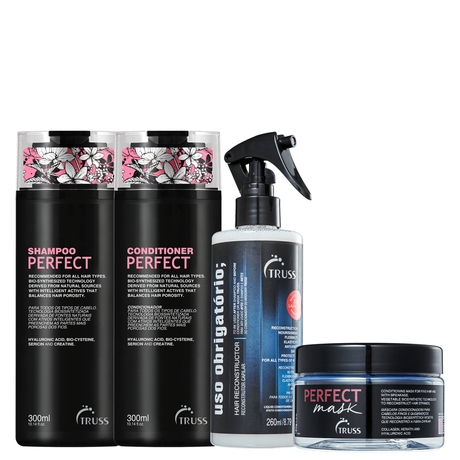 Kit TRUSS Perfect + Uso Obrigatório Quarteto (4 Produtos)