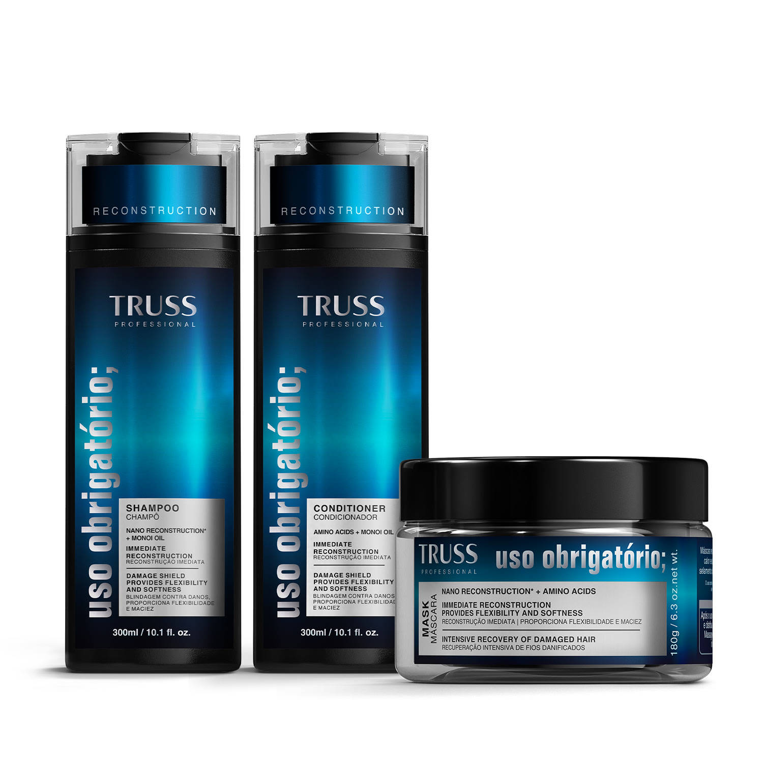 Kit TRUSS Uso Obrigatório Reconstruction Trio (3 Produtos)