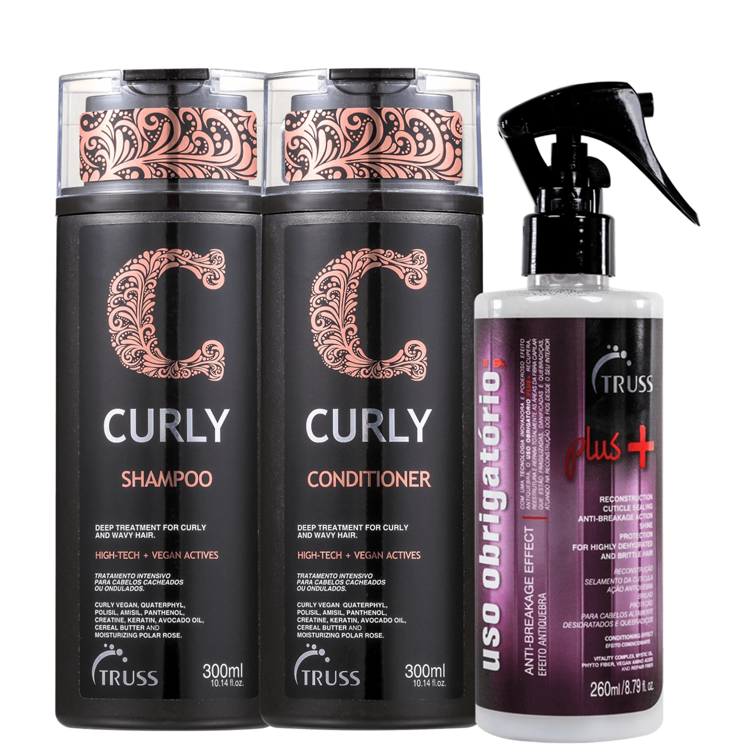 Kit Truss Curly Obrigatório Plus (3 Produtos)