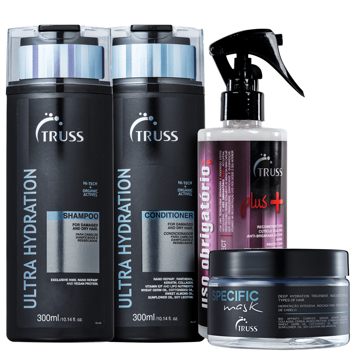 Kit TRUSS Ultra Hydration Specific Reconstrução (4 Produtos)