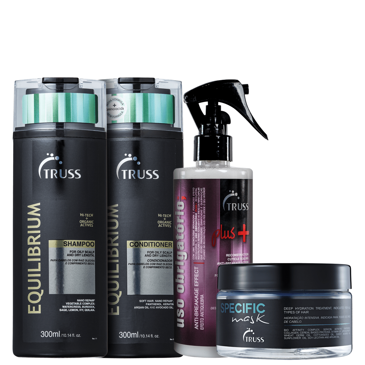 Kit TRUSS Equilibrium Combo & Specific Plus (4 Produtos)