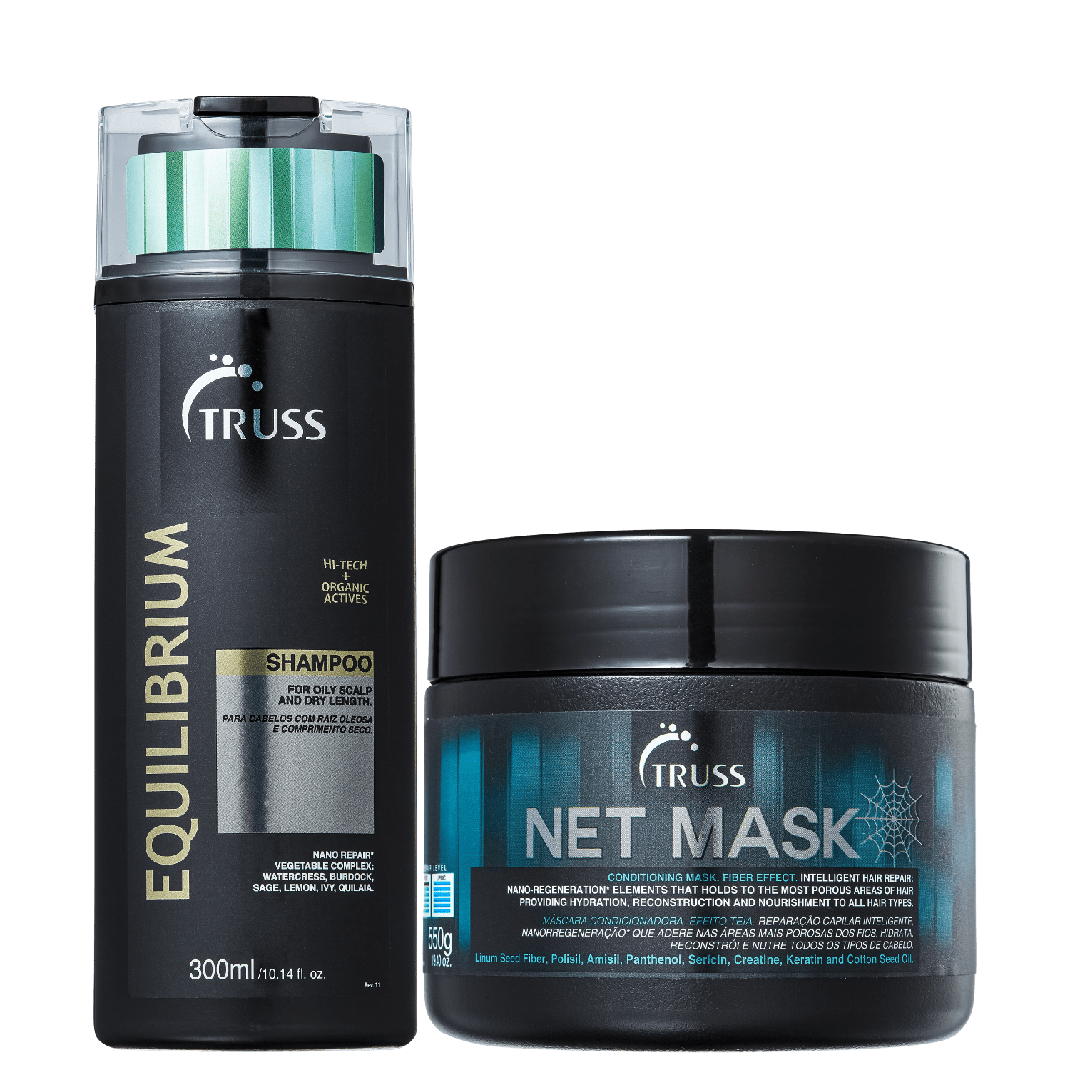 Kit TRUSS Equilibrium + Net Mask Duo (2 Produtos)