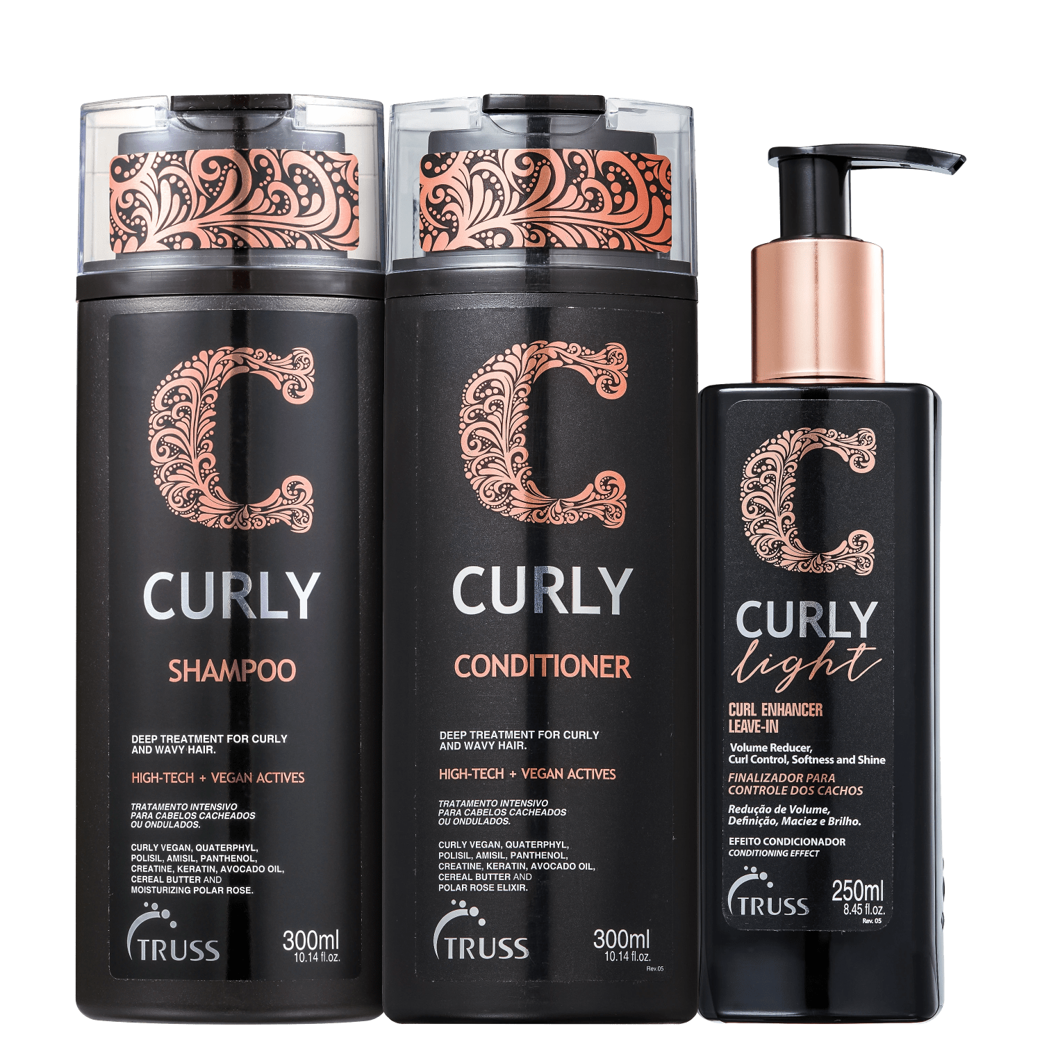 Kit TRUSS Curly Light Trio Care (3 Produtos)