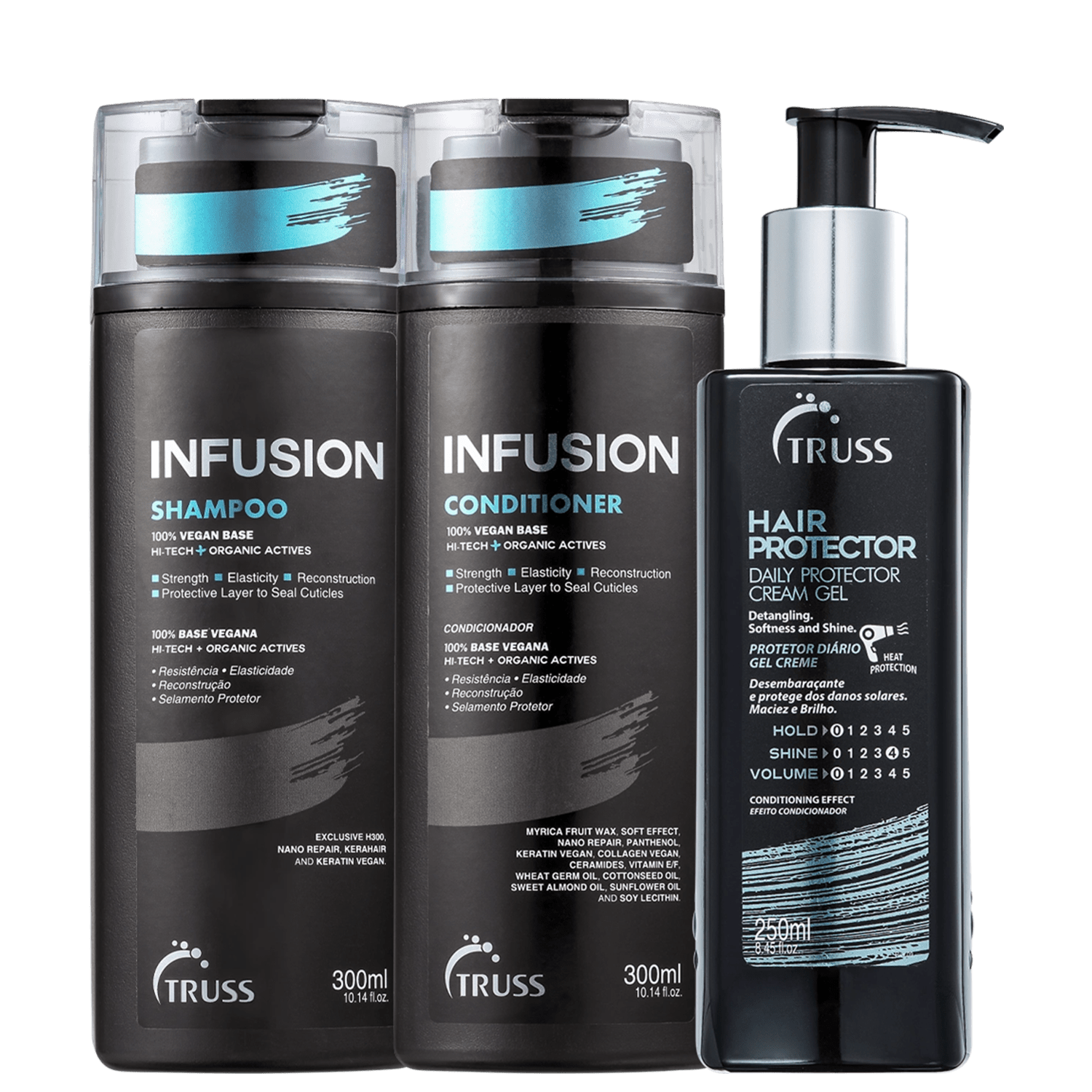 Kit TRUSS Infusion & Hair Protector (3 Produtos)