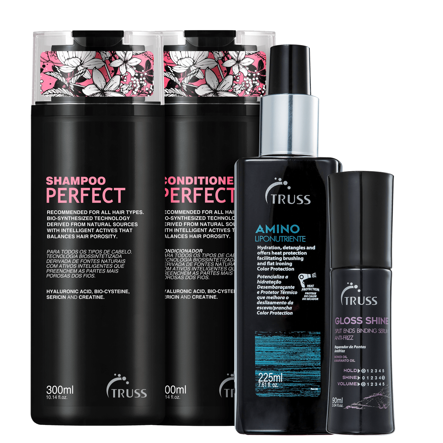 Kit TRUSS Perfect Shine Amino (4 Produtos)