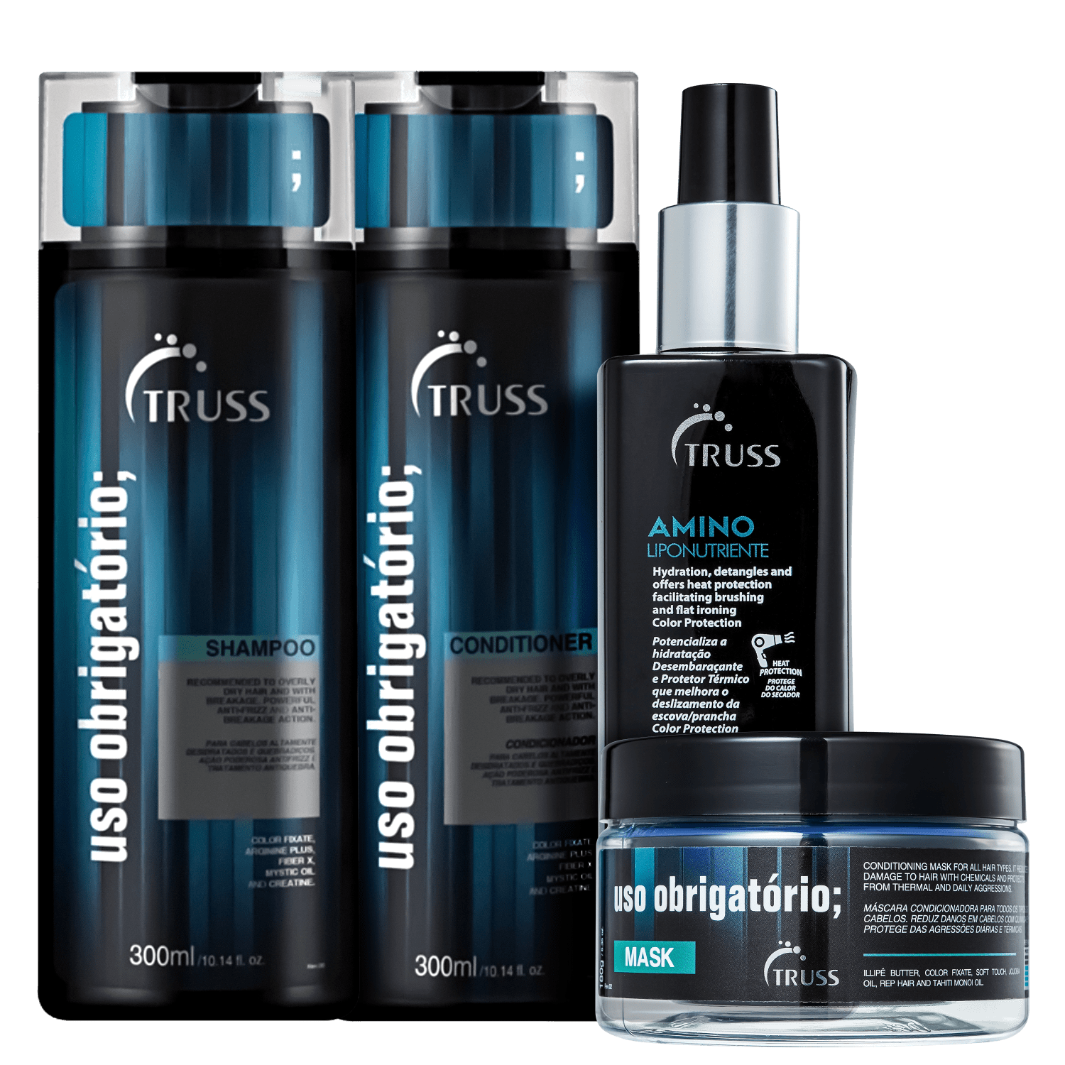 Kit TRUSS Uso Obrigatório + Amino (4 Produtos)
