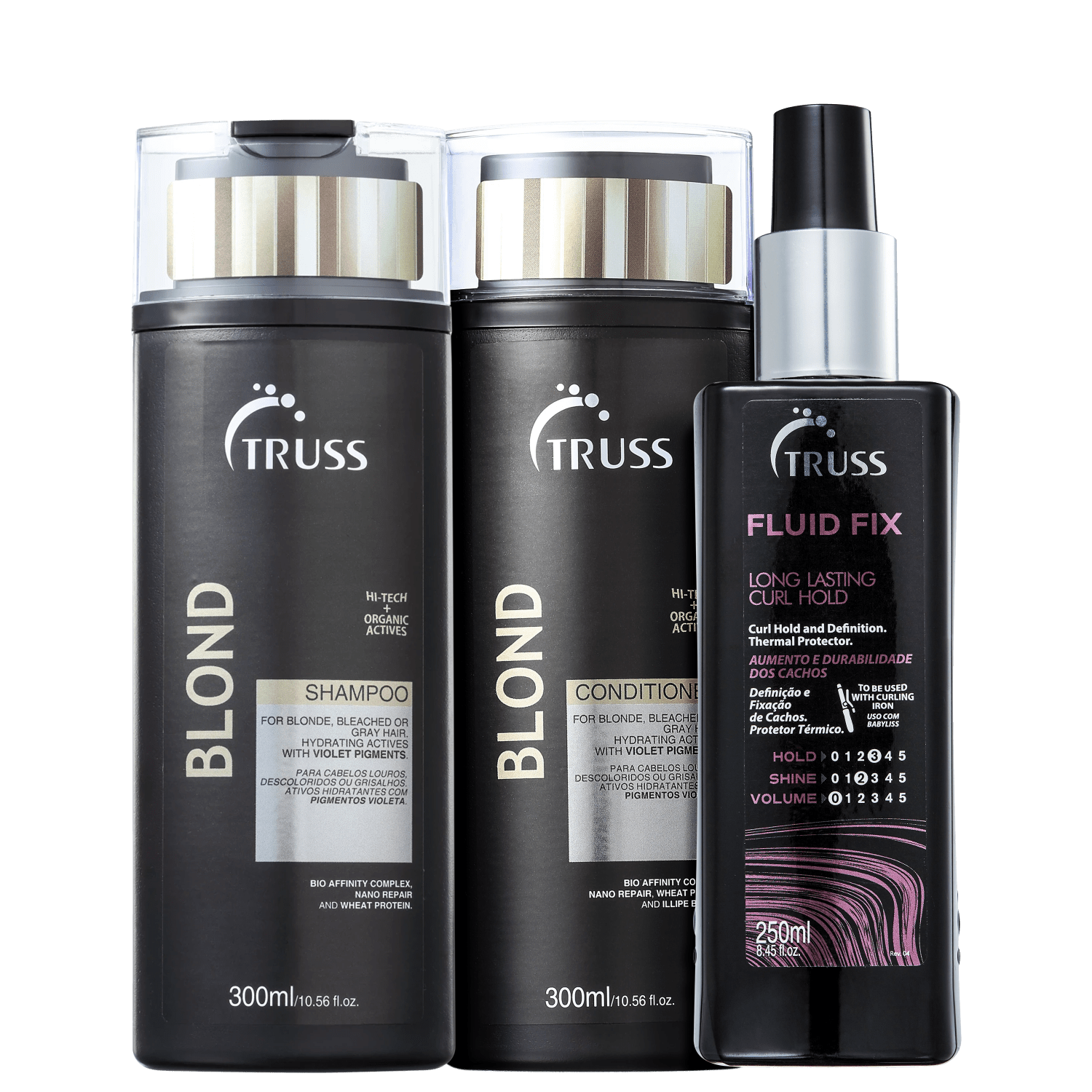 Kit TRUSS Blond + Fluid Fix Trio Care (3 Produtos)
