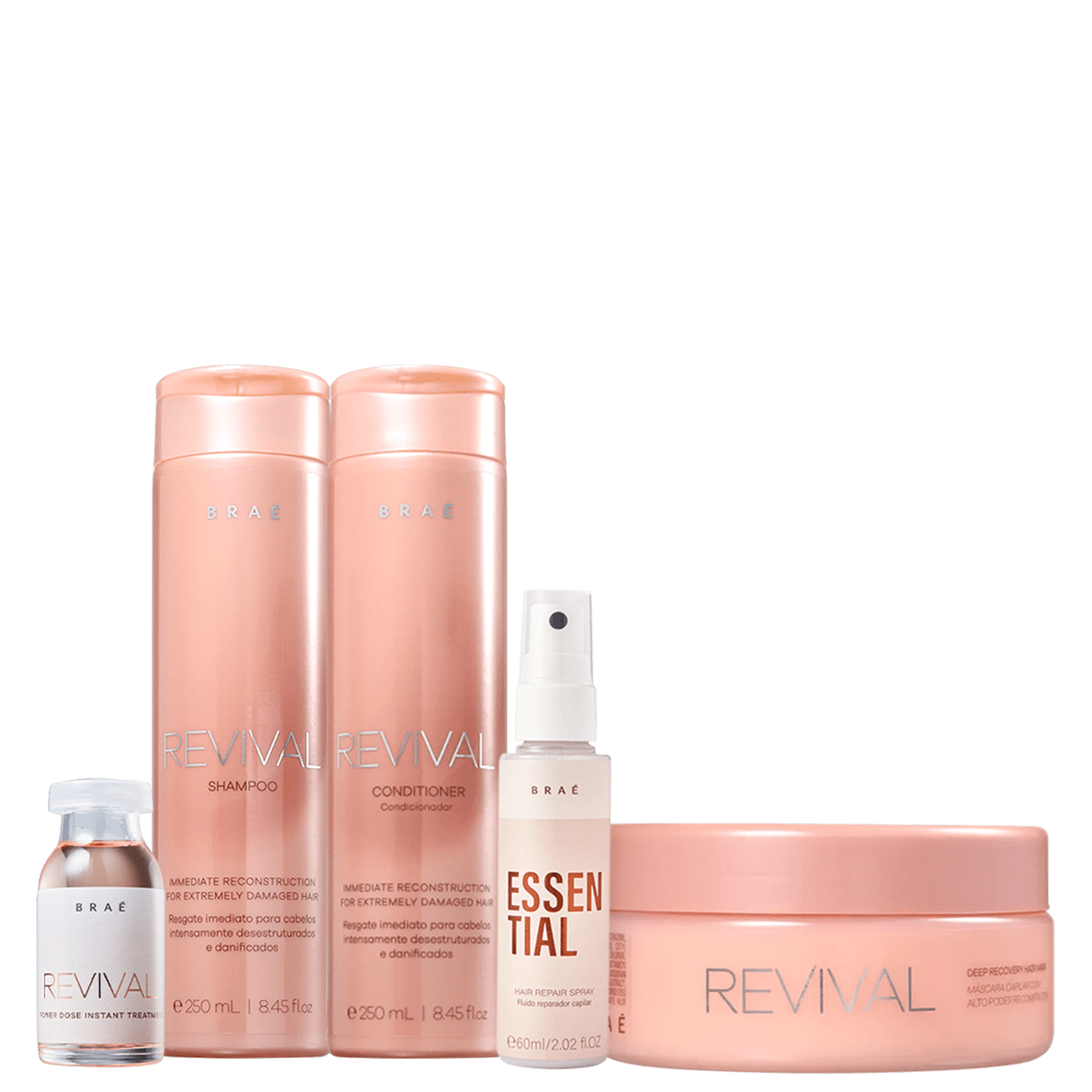 Kit Braé Revival Essential Quinteto Care (5 Produtos)