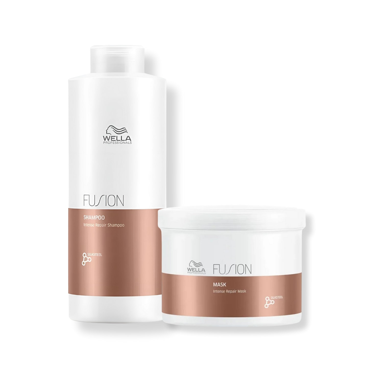 Kit Wella - Shampoo 1L e Máscara 500ml Fusion